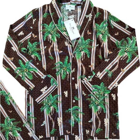 Dee Ocleppo x Nest New York - Limited Edition Pure Silk Balinese Print Pajamas - Picture 2 of 6